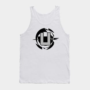 Futuristic Modern Letter U Tank Top